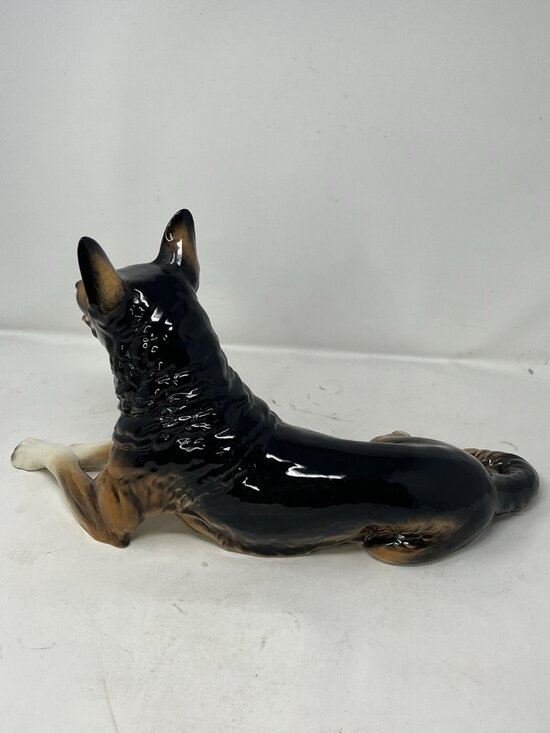 Vtg MINT Goebel W.Germany Porcelain German Shepherd Large 17 X 8.5 30027-35 - Picture 9 of 13
